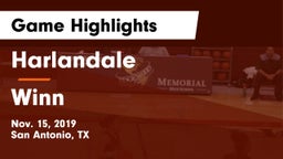 Harlandale  vs Winn  Game Highlights - Nov. 15, 2019