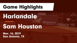 Harlandale  vs Sam Houston Game Highlights - Nov. 16, 2019