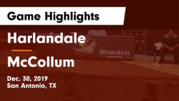 Harlandale  vs McCollum  Game Highlights - Dec. 30, 2019