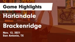 Harlandale  vs Brackenridge  Game Highlights - Nov. 12, 2021