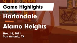 Harlandale  vs Alamo Heights  Game Highlights - Nov. 18, 2021