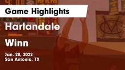 Harlandale  vs Winn  Game Highlights - Jan. 28, 2022