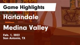 Harlandale  vs Medina Valley  Game Highlights - Feb. 1, 2022