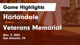 Harlandale  vs Veterans Memorial Game Highlights - Nov. 9, 2023