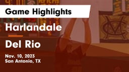 Harlandale  vs Del Rio  Game Highlights - Nov. 10, 2023