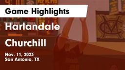 Harlandale  vs Churchill  Game Highlights - Nov. 11, 2023