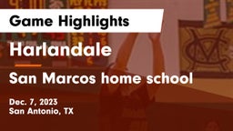 Harlandale  vs San Marcos home school Game Highlights - Dec. 7, 2023