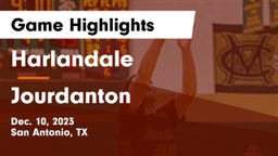 Harlandale  vs Jourdanton  Game Highlights - Dec. 10, 2023