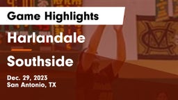 Harlandale  vs Southside  Game Highlights - Dec. 29, 2023