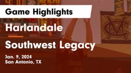 Harlandale  vs Southwest Legacy  Game Highlights - Jan. 9, 2024
