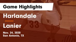 Harlandale  vs Lanier  Game Highlights - Nov. 24, 2020