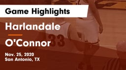 Harlandale  vs O'Connor  Game Highlights - Nov. 25, 2020