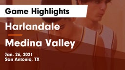 Harlandale  vs Medina Valley  Game Highlights - Jan. 26, 2021
