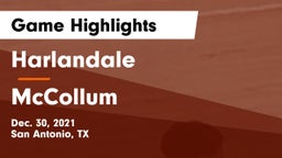 Harlandale  vs McCollum  Game Highlights - Dec. 30, 2021