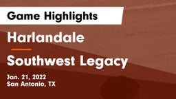 Harlandale  vs Southwest Legacy  Game Highlights - Jan. 21, 2022