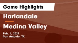 Harlandale  vs Medina Valley  Game Highlights - Feb. 1, 2022