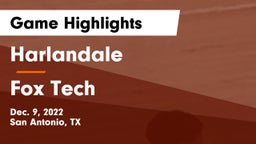 Harlandale  vs Fox Tech  Game Highlights - Dec. 9, 2022