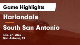 Harlandale  vs South San Antonio  Game Highlights - Jan. 27, 2023