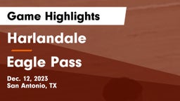 Harlandale  vs Eagle Pass  Game Highlights - Dec. 12, 2023