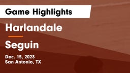 Harlandale  vs Seguin  Game Highlights - Dec. 15, 2023