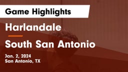 Harlandale  vs South San Antonio  Game Highlights - Jan. 2, 2024