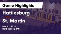 Hattiesburg  vs St. Martin Game Highlights - Dec 02, 2016