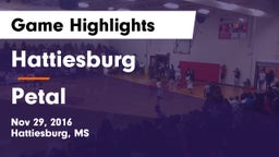 Hattiesburg  vs Petal Game Highlights - Nov 29, 2016