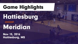 Hattiesburg  vs Meridian Game Highlights - Nov 15, 2016