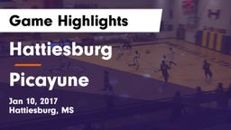 Hattiesburg  vs Picayune  Game Highlights - Jan 10, 2017