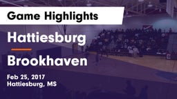 Hattiesburg  vs Brookhaven  Game Highlights - Feb 25, 2017