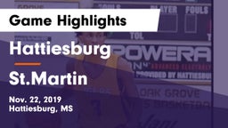 Hattiesburg  vs St.Martin  Game Highlights - Nov. 22, 2019