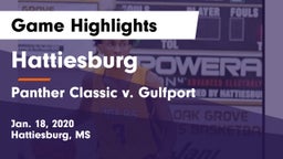 Hattiesburg  vs Panther Classic v. Gulfport Game Highlights - Jan. 18, 2020