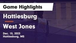 Hattiesburg  vs West Jones  Game Highlights - Dec. 15, 2023