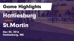 Hattiesburg  vs St.Martin Game Highlights - Dec 02, 2016