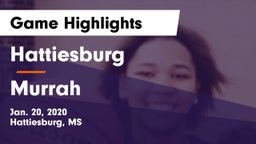 Hattiesburg  vs Murrah Game Highlights - Jan. 20, 2020
