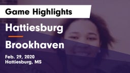 Hattiesburg  vs Brookhaven  Game Highlights - Feb. 29, 2020