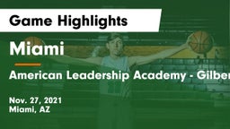 Miami  vs American Leadership Academy - Gilbert  Game Highlights - Nov. 27, 2021