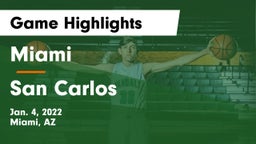 Miami  vs San Carlos Game Highlights - Jan. 4, 2022