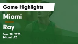 Miami  vs Ray  Game Highlights - Jan. 28, 2023