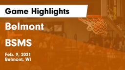Belmont  vs BSMS Game Highlights - Feb. 9, 2021