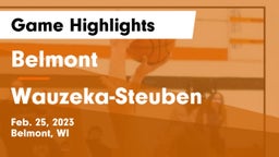 Belmont  vs Wauzeka-Steuben  Game Highlights - Feb. 25, 2023
