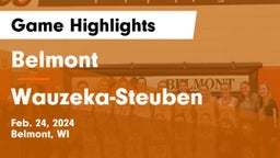 Belmont  vs Wauzeka-Steuben  Game Highlights - Feb. 24, 2024