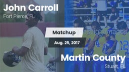 Matchup: John Carroll High vs. Martin County  2017
