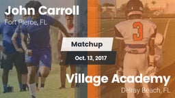 Matchup: John Carroll High vs. Village Academy  2017