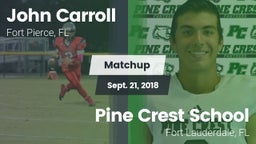 Matchup: John Carroll High vs. Pine Crest School 2018