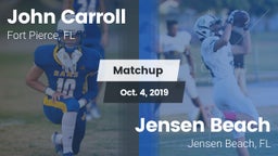 Matchup: John Carroll High vs. Jensen Beach  2019