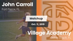 Matchup: John Carroll High vs. Village Academy  2019