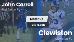 Matchup: John Carroll High vs. Clewiston  2019