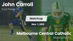 Matchup: John Carroll High vs. Melbourne Central Catholic  2019