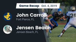 Recap: John Carroll  vs. Jensen Beach  2019